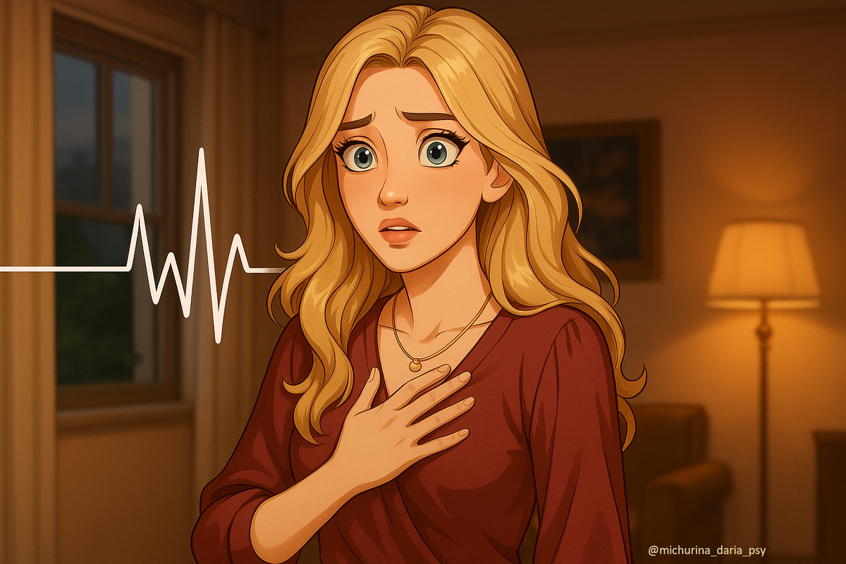 Если симптом усиливается от страха, и проходит, когда ты успокаиваешься — это не болезнь, это тревога. 