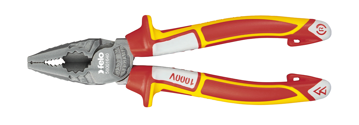Пассатижи диэлектрические 160 мм Шарнирно губцевый инструмент Германия Felo 58001640