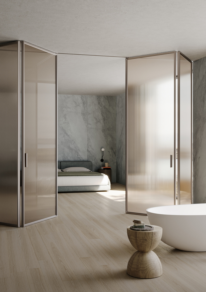 Двери-перегородки L7 Bi-folding, Lualdi.