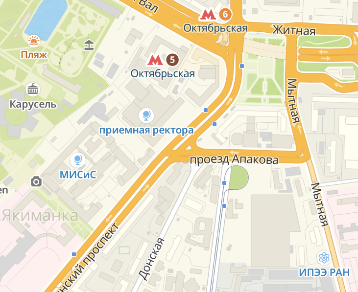 Проезд Апакова на современной карте Москвы. Отсюда: www.2gis.ru.