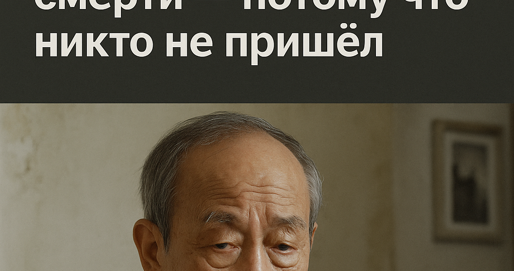 Пожилой кореец умер от одиночества. Его нашли через 3 месяца после смерти — потому что никто не пришёл
