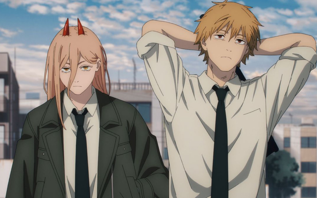 Кадр из аниме "Человек-бензопила"