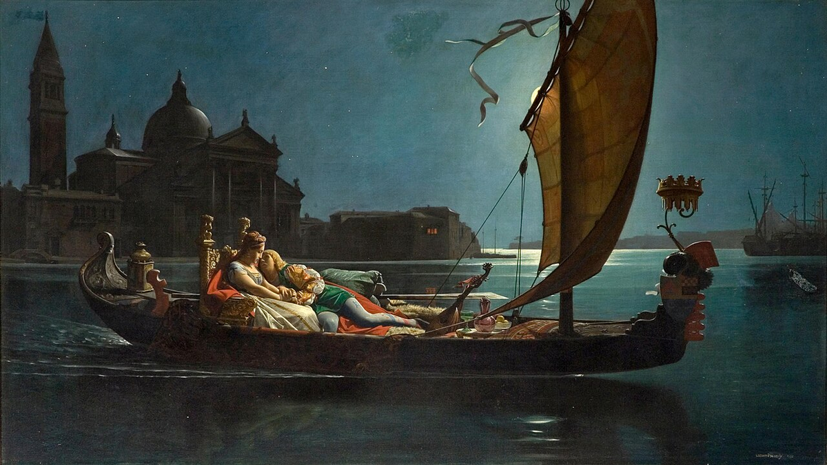 Жан Леконт дю Нуи. Медовый месяц в Венеции, 1875. Частная коллекция