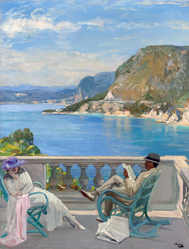 Джон Лавери.Медовый месяц на Ривьере, 1921. Частная коллекция