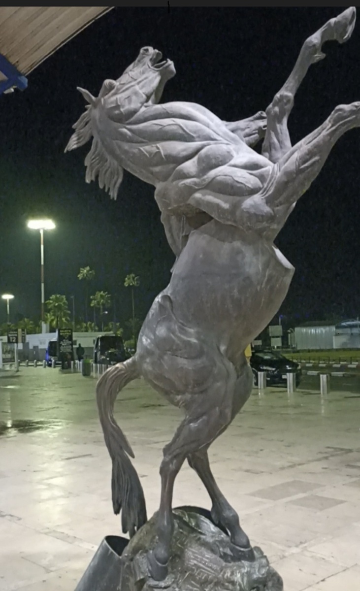 Скульптура в аэропорту Мухаммеда V. 