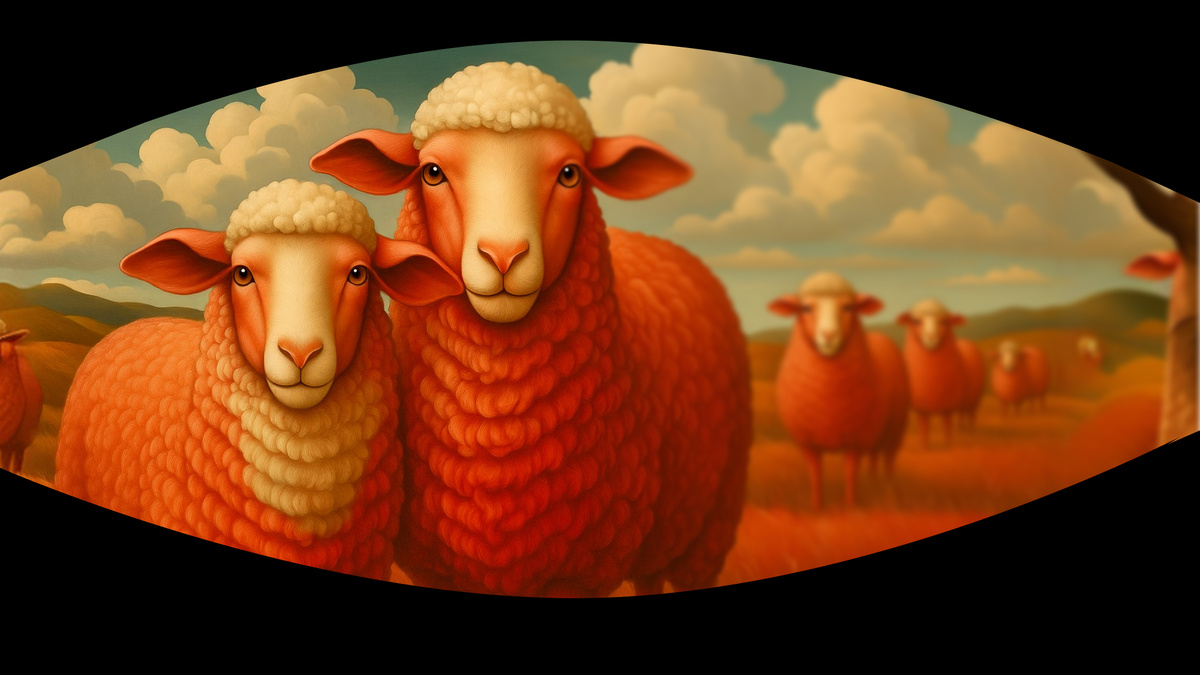 Объекты вблизи чёткие, вдали - размытые.