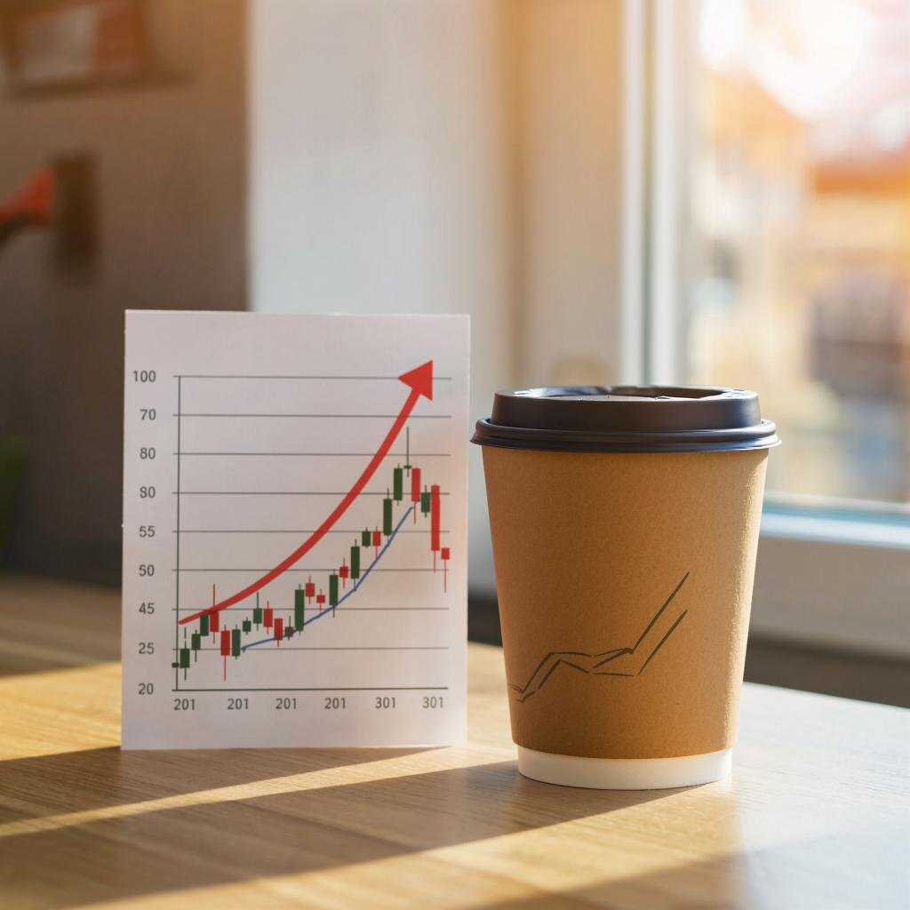 Если ежедневно откладывать сумму, равную цене чашки кофе,  можно накопить приличный капитал.