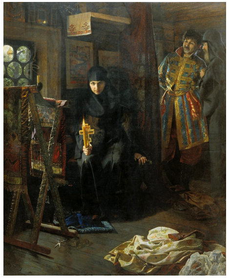 Картина Николая Матвеева «Против воли постриженная»