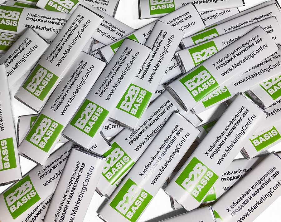 Жевательная резинка в пластинках с логотипом — сувенир, который освежит ваш бизнес