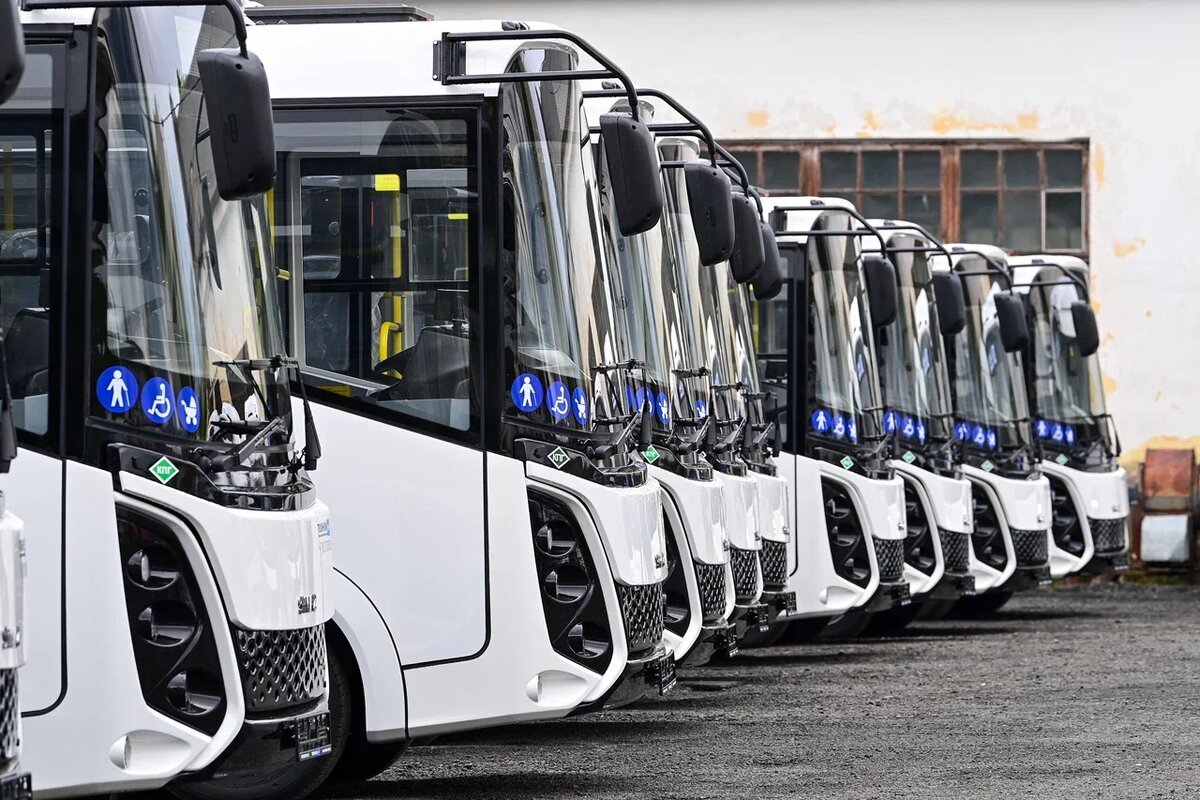    Петрозаводск получил 18 новых автобусов. Фото: «Республика» / Сергей Юдин