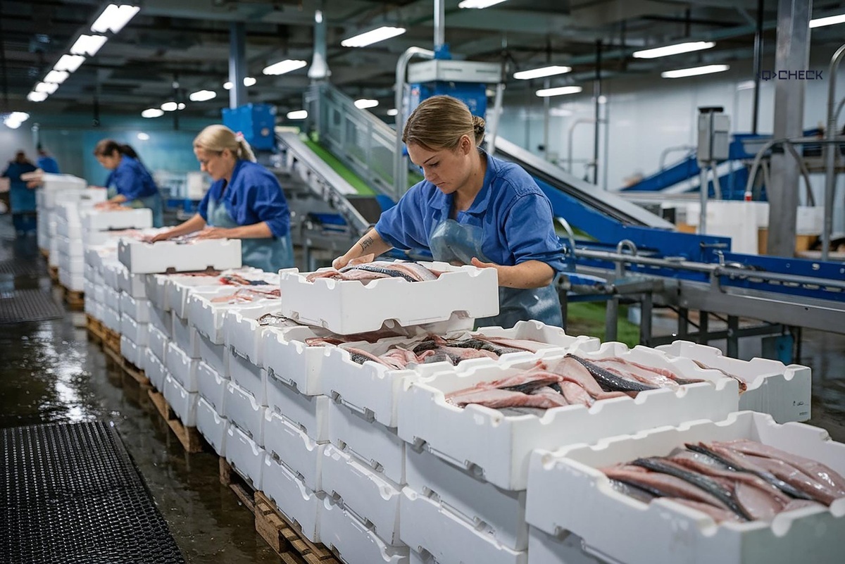 Предприятие по производству рыбы, столкнувшееся с проблемами контроля процесса отгрузки продукции. Основная цель внедрения Quality CHECK заключалась в автоматизации фиксации данных об условиях отгрузки, времени нахождения продукции на экспедиции и предотвращении убытков.