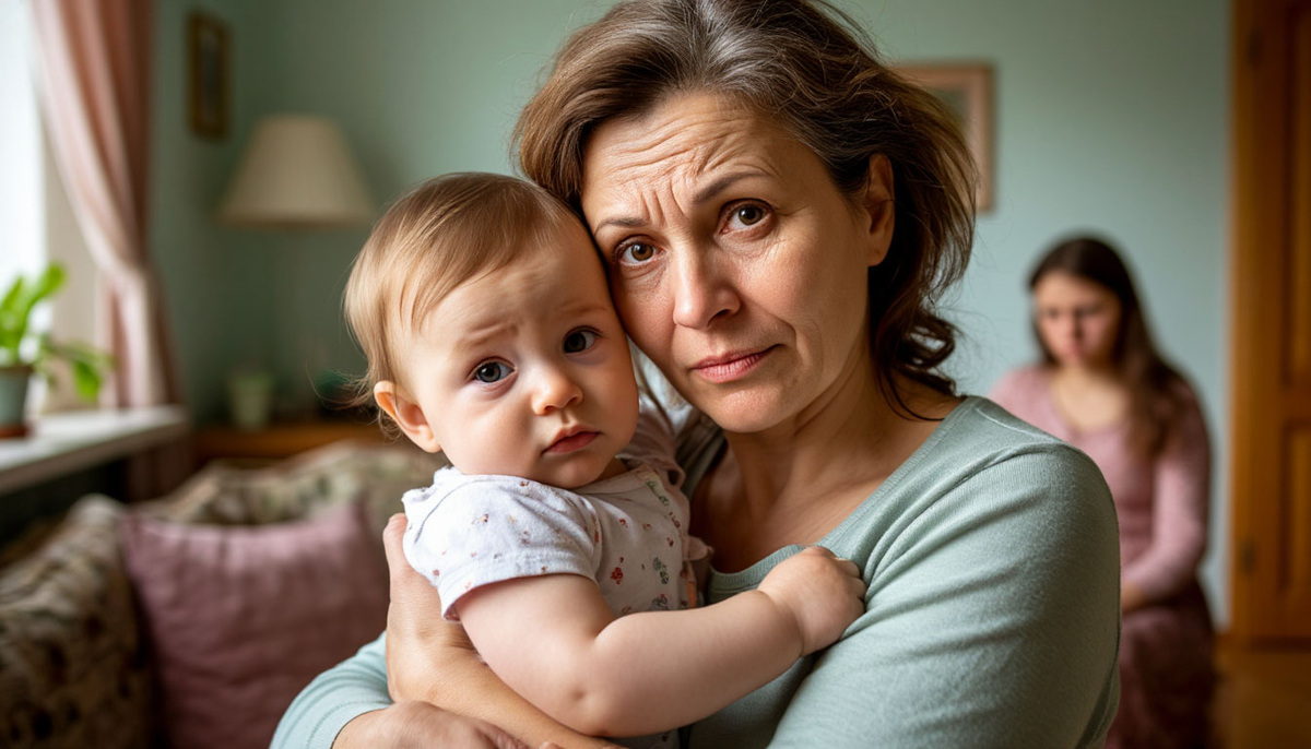 Бабушка с внуком/shedevrum.ai