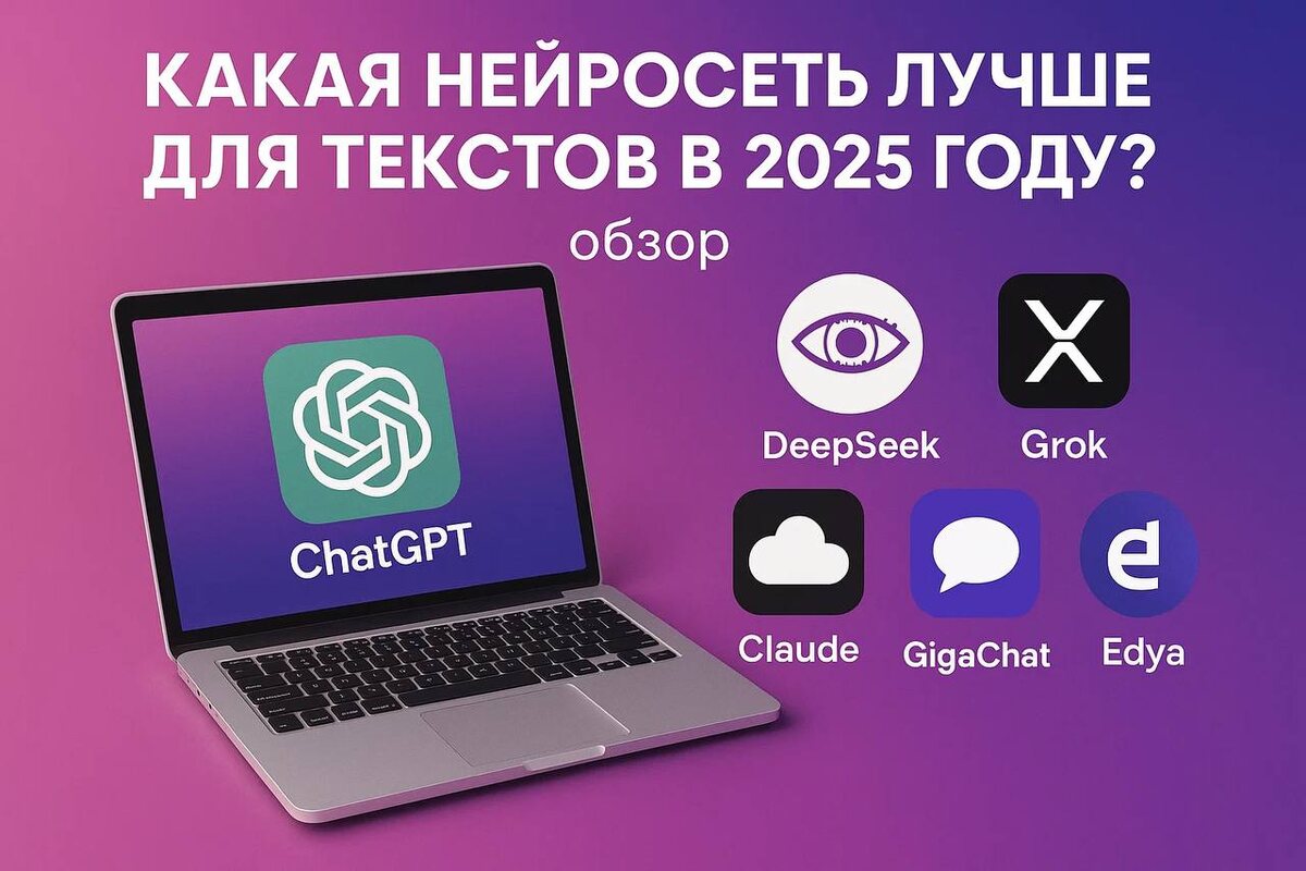 Какая нейросеть лучше для текстов в 2025 году?