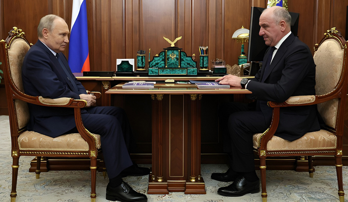 Рабочая встреча Владимира Владимировича Путина и Рашида Бориспиевича Темрезова