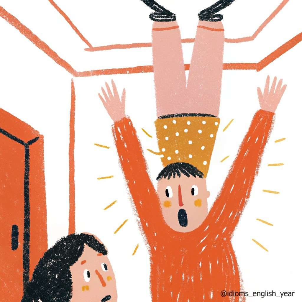 Английская идиома "Hit the ceiling"