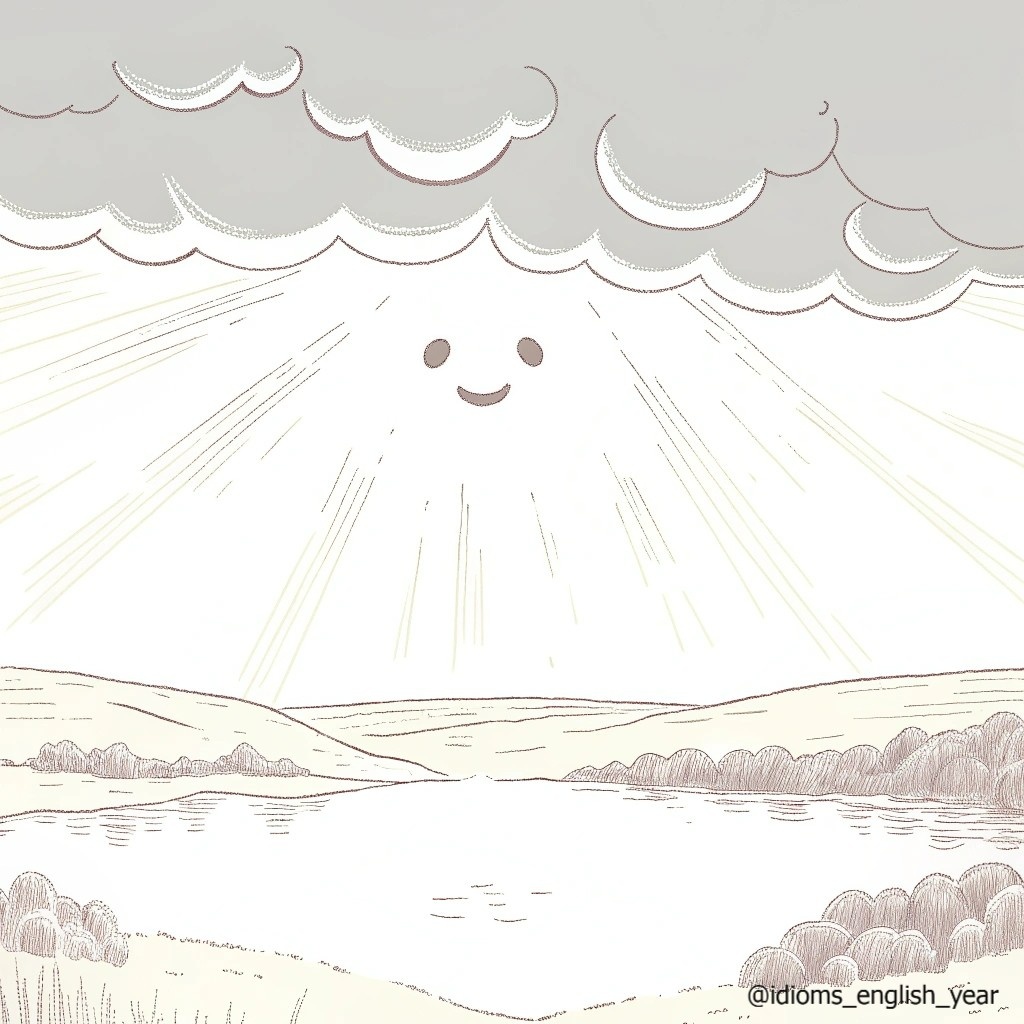 Английская идиома "Every cloud has a silver lining"