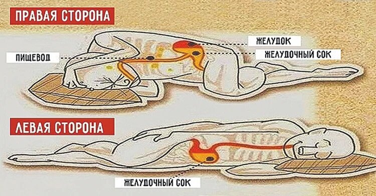 Сон на правом боку вреден для печени и желудка, а на спине может привести к остановке дыхания. Как правильно спать, чтобы не навредить здоро