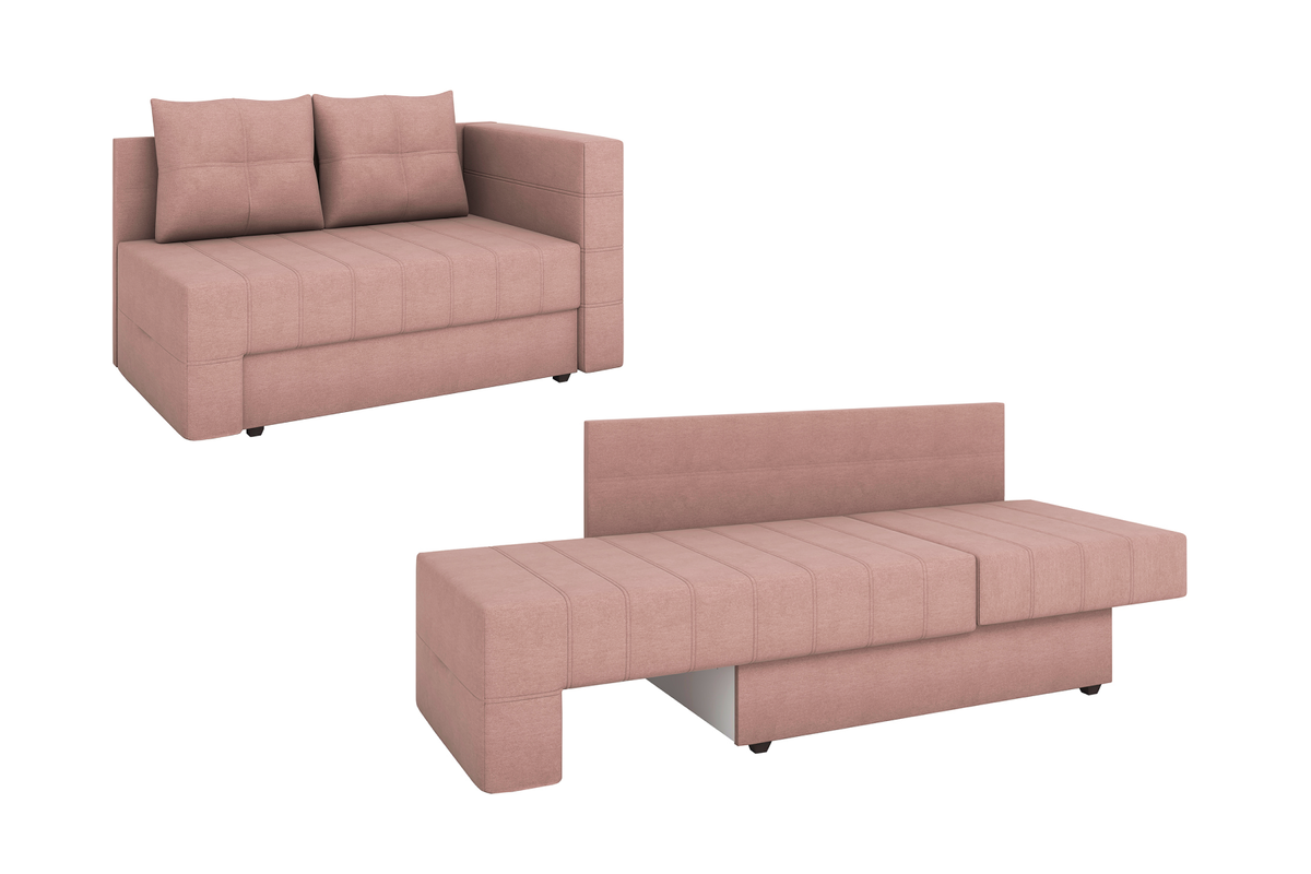 Кушетка «Кинг» с обивкой из микрошиннила со спальным местом 70 х 204 сантиметра и местом для хранения. Цена — 28 269* рублей. Скидка — 28%. 