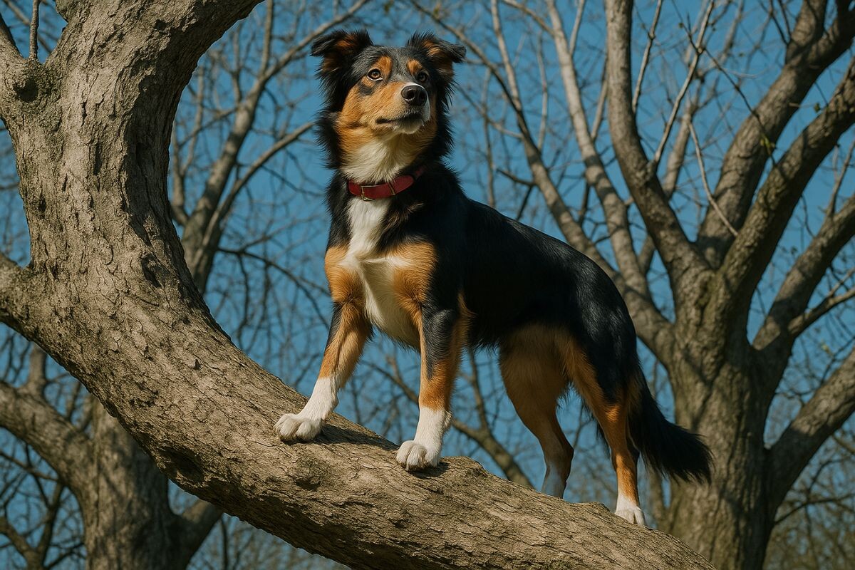 Пёс на дереве 