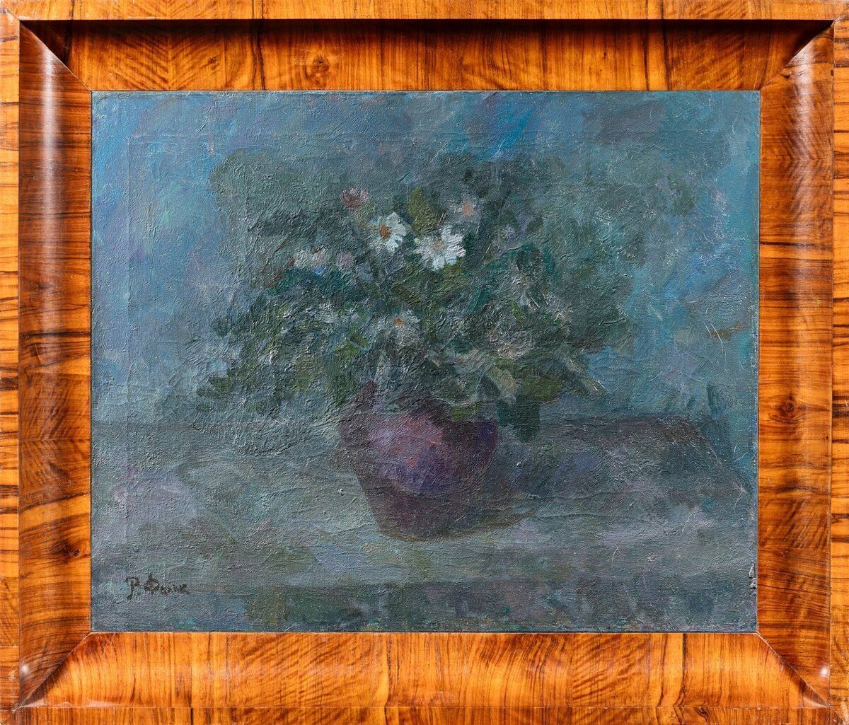 Натюрморт с полевыми цветами, 1940-е - 1950-е гг., материалы: холст, масло, размеры: 55 х 68 см. Источник: https://artistic-auction.ru