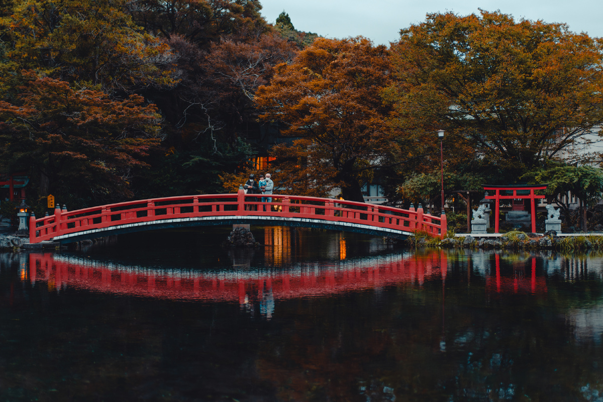 Осень возле синтоистского храма. Фото автора