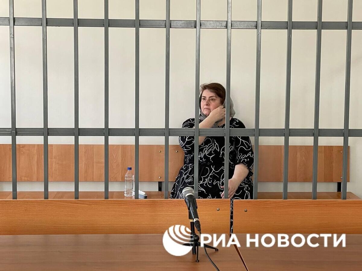    Зарема Мусаева во время вынесения приговора в суде в Грозном© РИА Новости