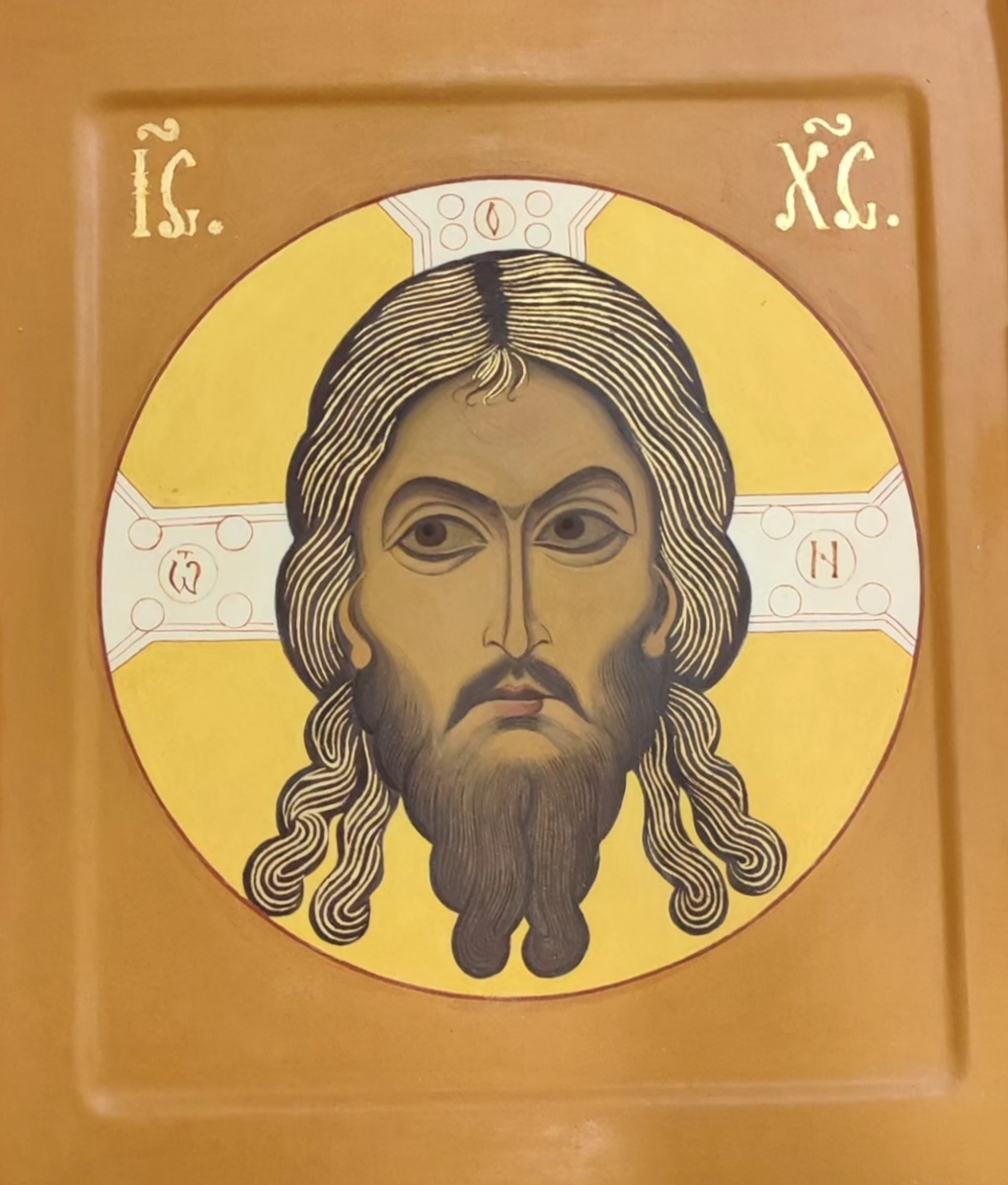 Икона Спас Нерукотворный на чрепии кисти автора канала (30/35)