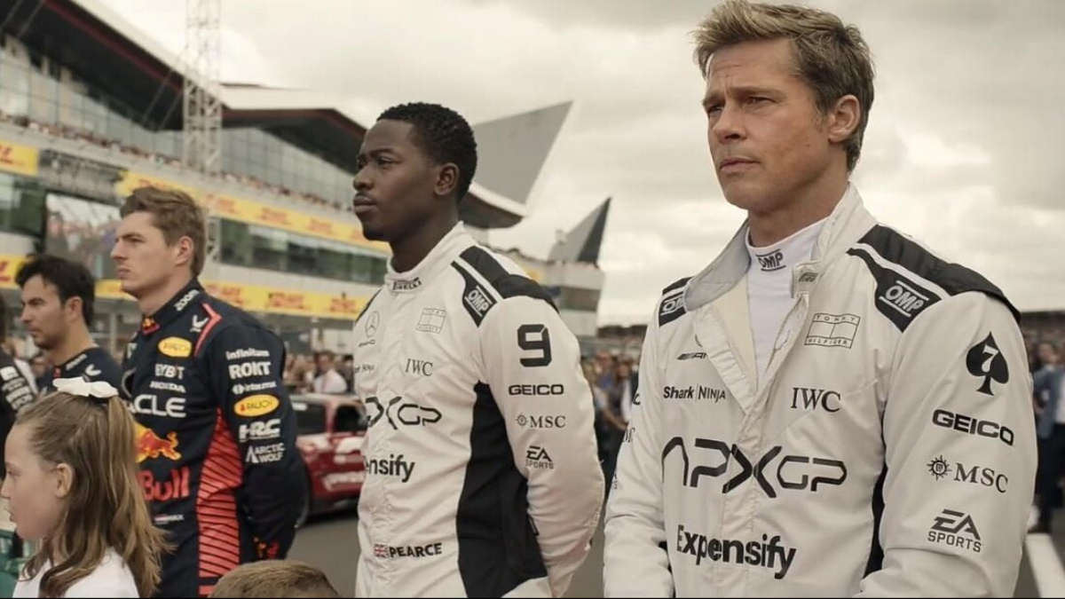    Кадр из фильма «F1» (реж. Джозеф Косински, 2025)