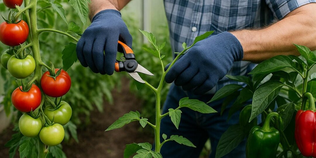 Августовская обрезка увеличивает урожай томатов и перцев до 30%