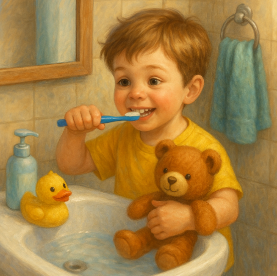 Обучение основам личной гигиены в игровой форме 