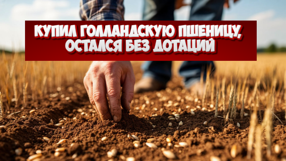 Аграрий или посеет «своё», или заплатит полную цену за элиту из-за рубежа.