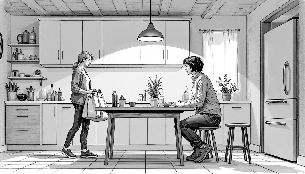 — Ты всё купила? — строго спросила Бронислава. — Всё!  — ответила Нюра ©Михаил Лекс 