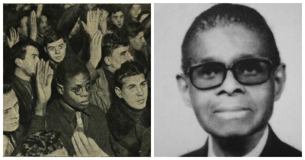 Робинсон на фото в советской газете и спустя годы в США