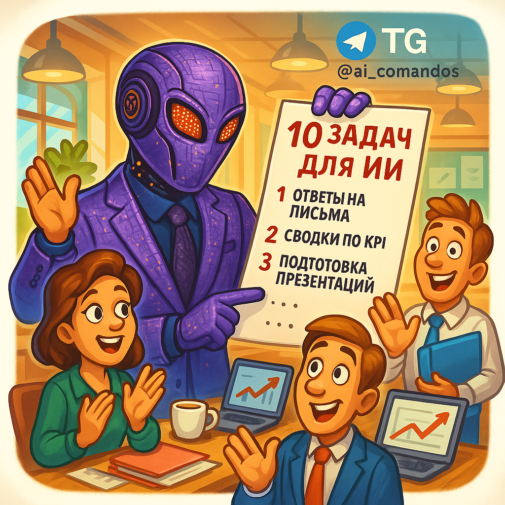    10 задач, которые ИИ заберет у менеджера: как сэкономить 40% рабочего времени уже сегодня Дмитрий Попов | Comandos.ai