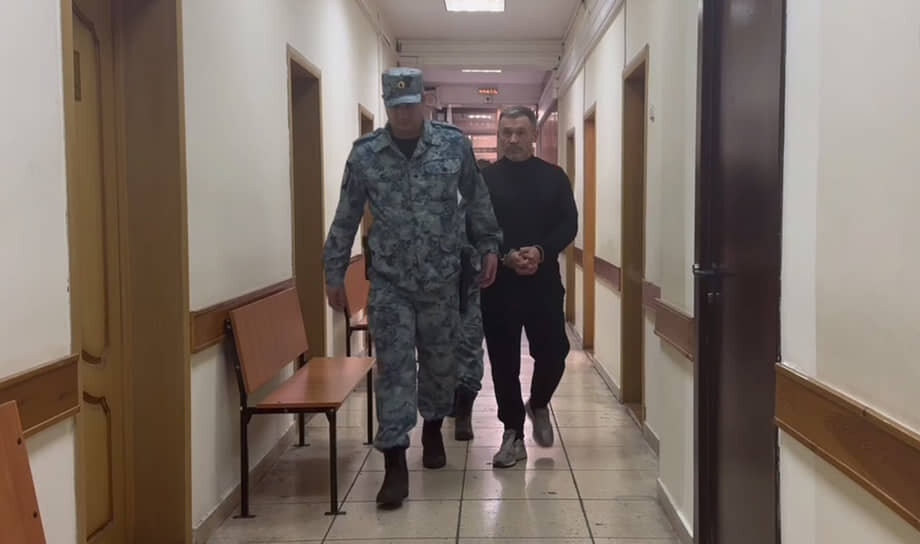 Арестованный Лазарев в суде – Фото: объединенная пресс-служба судов Краснодарского края / kommersant.ru