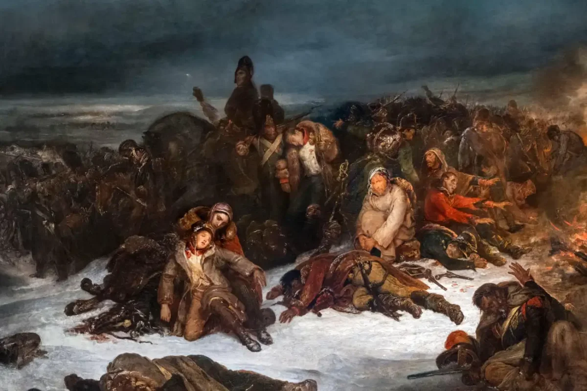 «Отступление армии Наполеона из России в 1812 году». Картина французского живописца Анри Шеффера / ©Alamy Stock Photo, IanDagnall Computing