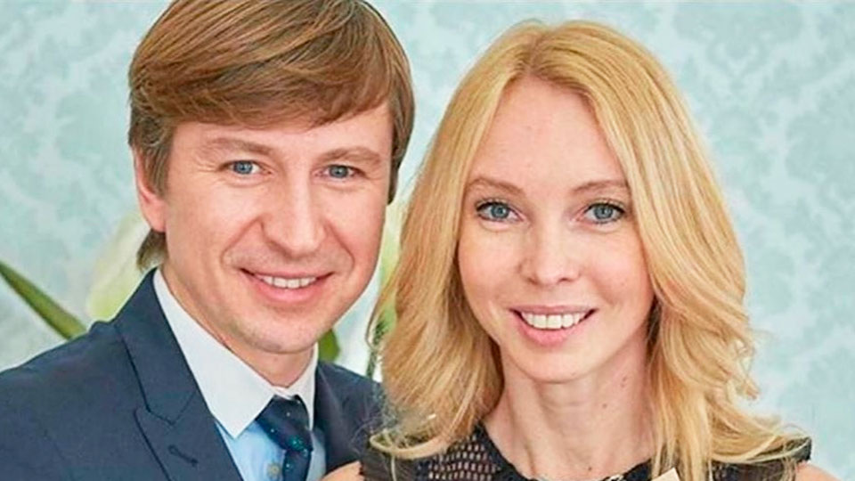 Алексей Ягудин и Татьяна Тотьмянина в день свадьбы