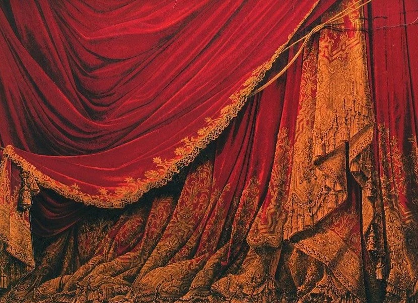 Занавес оперного театра. Фотографию взяла из свободных источников на просторах интернета