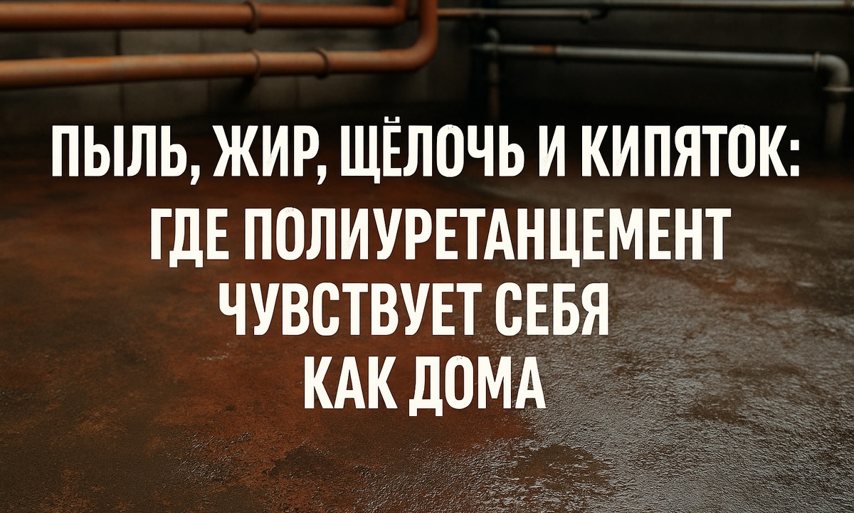 Промышленный полимерный пол, полиуретанцемент. 