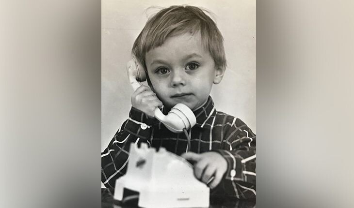 Олег Васильков в детстве.