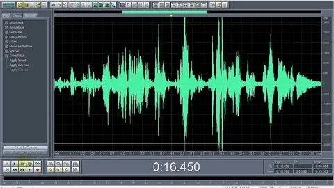 В звуковом редакторе видно: записанный голос отличается спектром частот