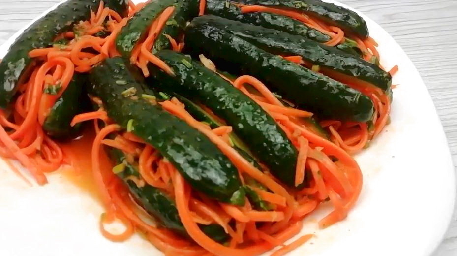 Очень вкусный салат,съедается на УРА!СУПЕРСКАЯ ЗАКУСКА ИЗ ОГУРЦОВ!Огурцы по корейски