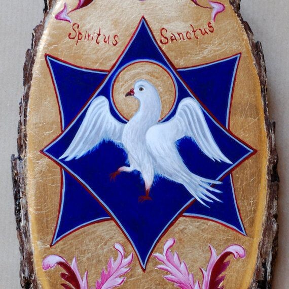 Дух святой часто изображается в виде птицы — голубя