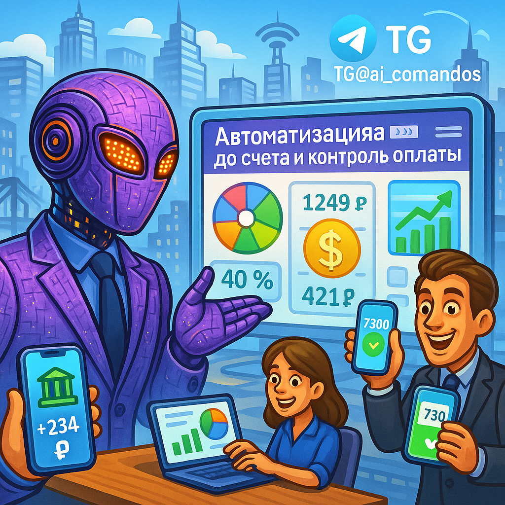    Схема автоматического выставления счетов: от хаоса до 100% контроля оплат за 47 минут Дмитрий Попов | Comandos.ai