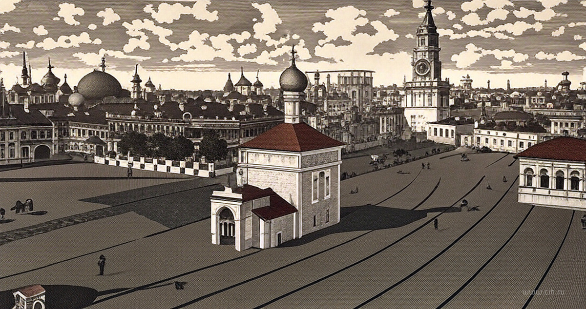 Церковь Николы Гостунского в Кремле нач. XIX века