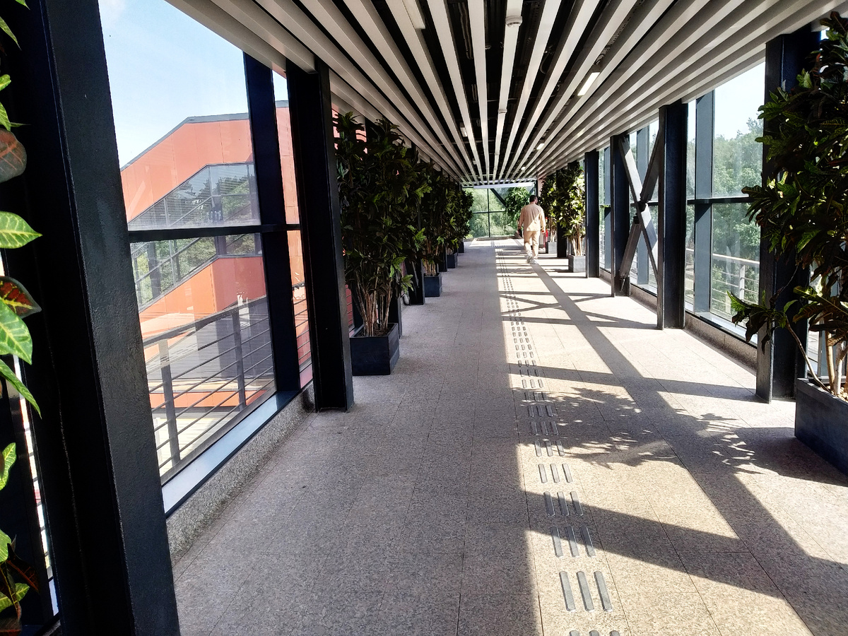 Конкорс пл. "Ольгино" МЦД-4 в июле 2025 года, фото автора
