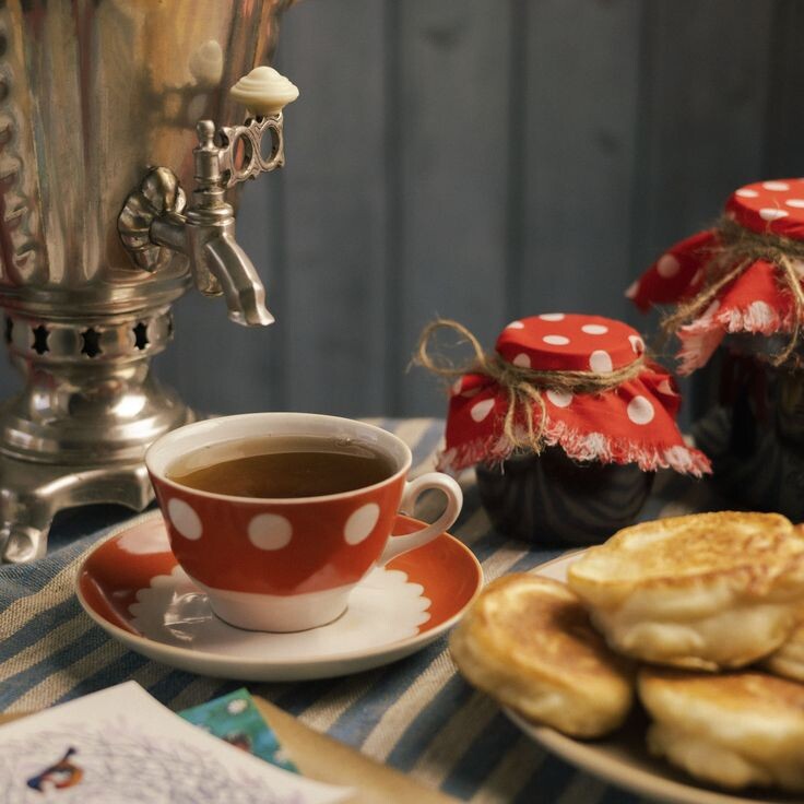 Чаепитие на летней кухне