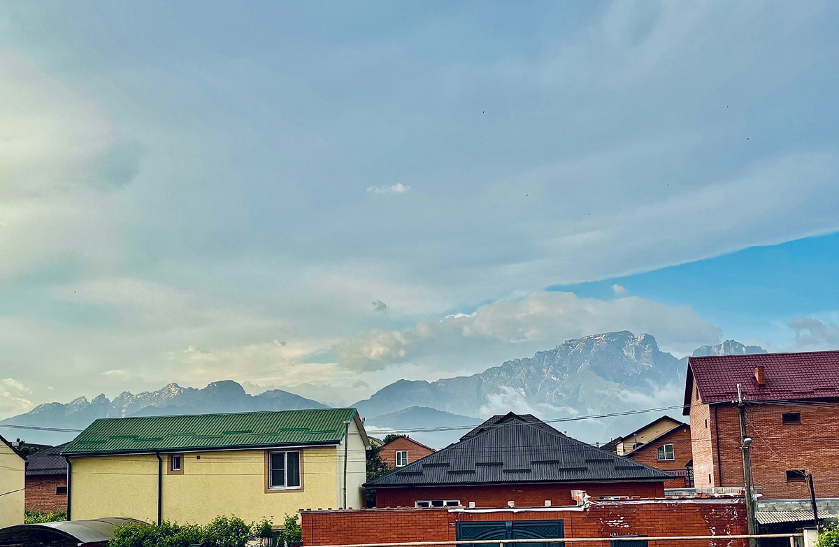 Вид с террасы нашего гостевого дома