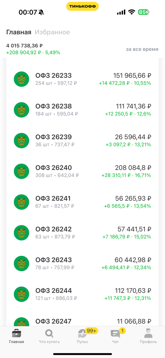 Длинные ОФЗ растут и платят купоны как часы.