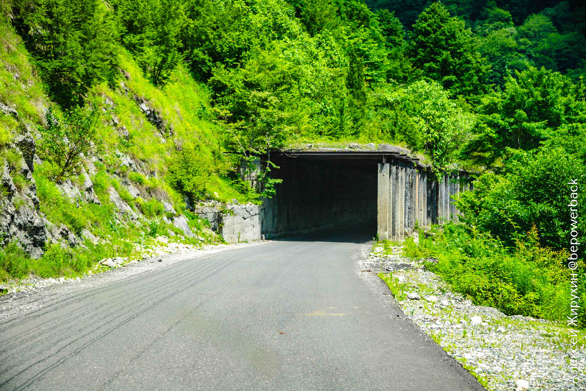 Дорога в Акармару - череда таких увитых изумрудным мхом тоннелей